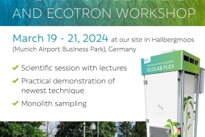 UGT邀请您参加Lysimeter and Ecotron研讨会