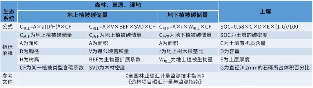 森林碳汇计算