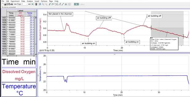 水生生物呼吸代谢测量